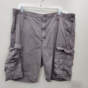 Lee Dungarees Mens 40 Gray Cotton Cargo Shorts With Pockets